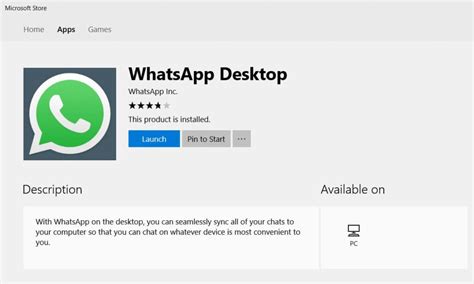 whats app windows10.